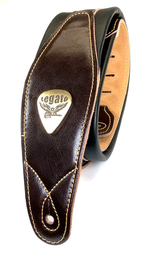 Legato Guitar Strap 3 Inches Wide Double Padded Soft Leather
